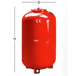 512442/01 - Vaso di espansione sanitario ACS da 24 litri a memebrana  intercambiabile, filetto da 3/4 - CIMM